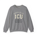 ICU Critical Care Crewneck Sweatshirt — "Tiny Changes, Big Consequences" Nurse/Doctor Gift