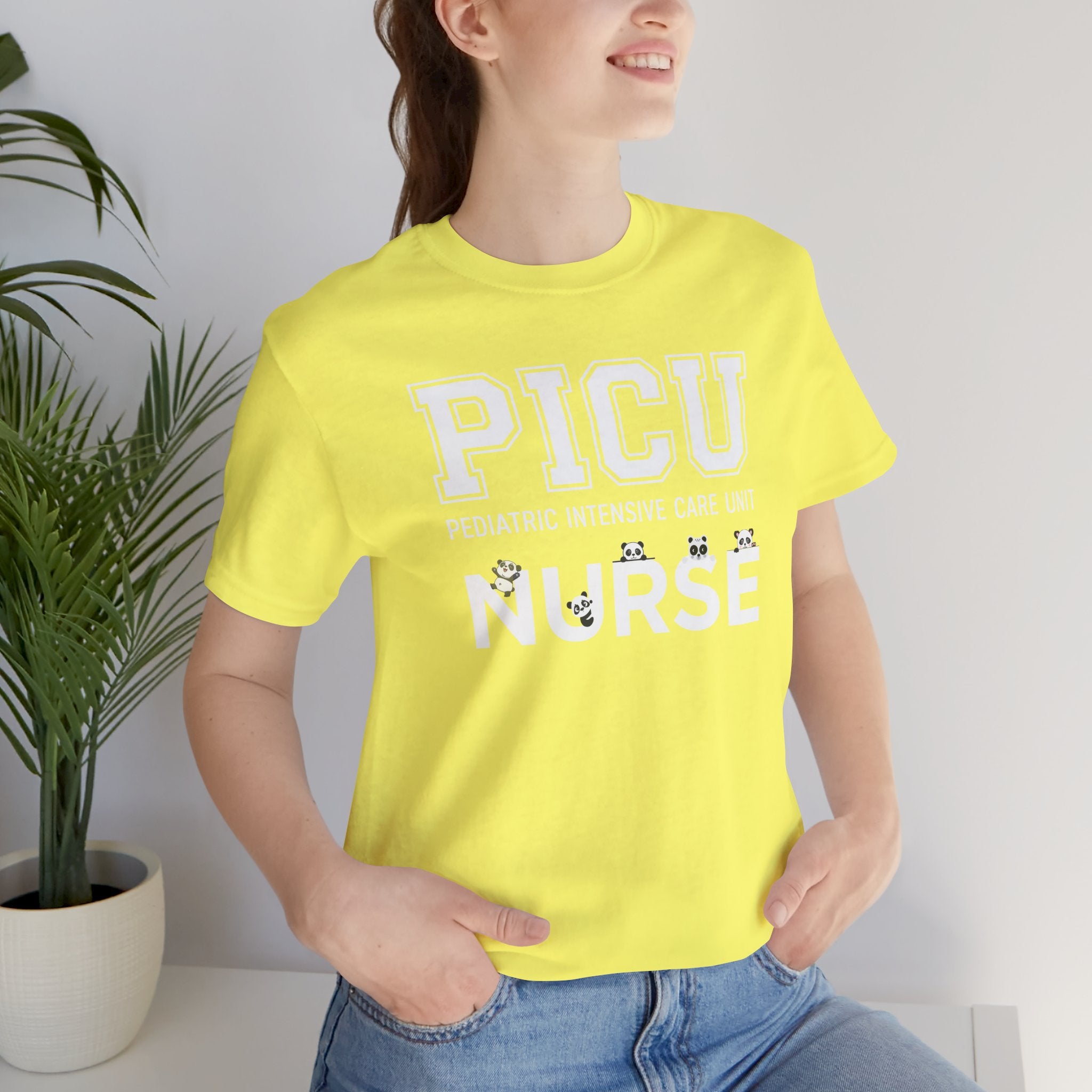PICU Nurse T‑Shirt — Cute ICU Neonatal Nurse Tee (Baby Paw Icons)