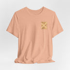 Prepared. Precise. Unshaken. Tee — Motivational Gold Text Tee