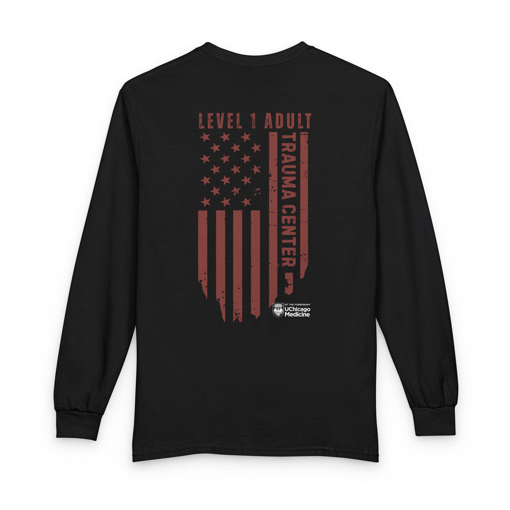 Trauma Center Level 1  Trauma ED - Emergency Department Trauma Nurse Long Sleeve Tee