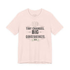 ICU Nurse Tee — "Tiny Changes. Big Consequences." Medical ICU Shirt
