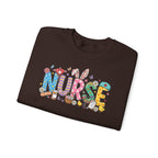 Nurse Easter Sweatshirt — Bunny Ears & Easter Egg Hunt Design