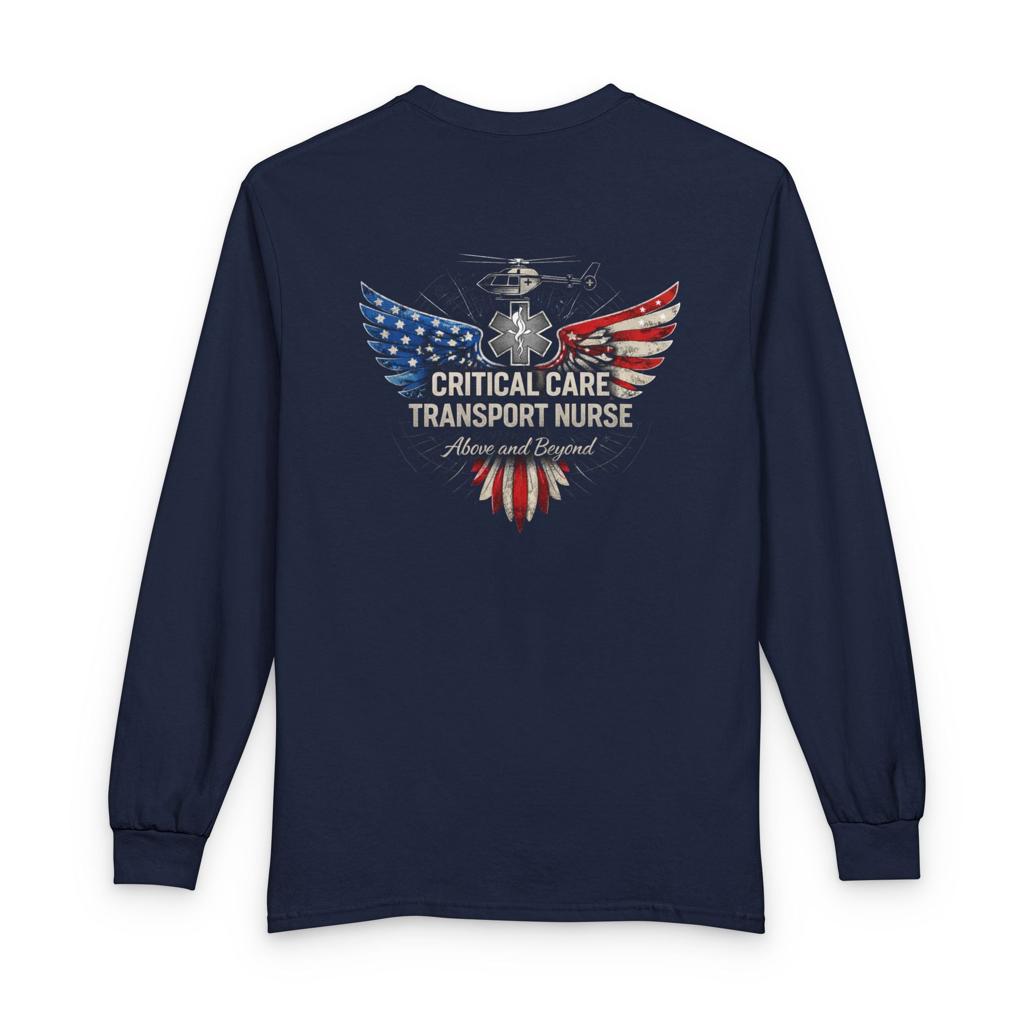 UCAN Critical Care Transport Long Sleeve Shirt Graphic Shirt for Flight Nurses