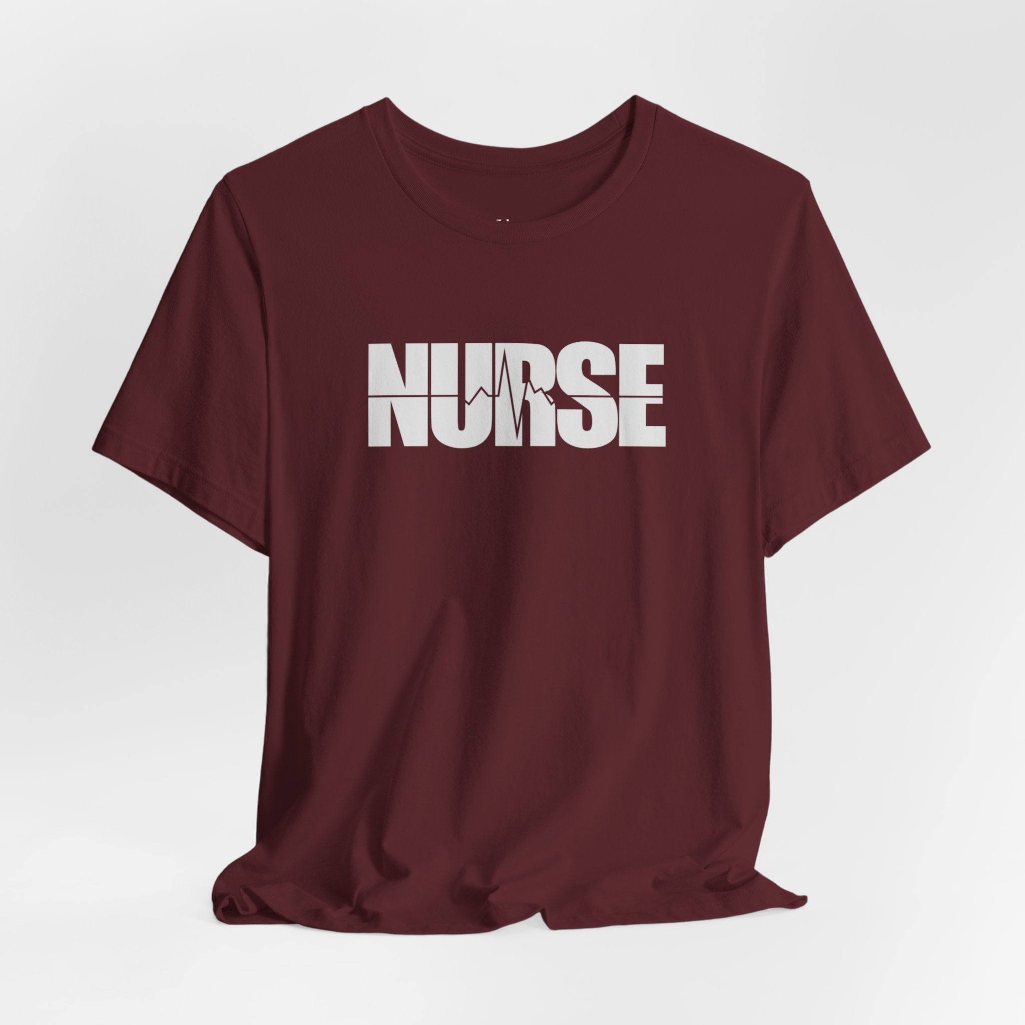 Nurse Graphic Tee — Bold 'NURSE' White Logo Shirt for Healthcare Heroes Nurse Gift Student Nurse