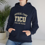 TICU Critical Care Hoodie - Level One Trauma Sweatshirt for Nurses & ICU Staff
