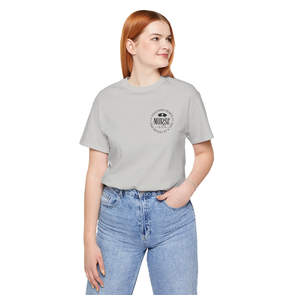 Nurse Heartbeat Logo Tee — 'Proud To Be A Nurse' Short Sleeve Shirt