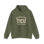 TICU Critical Care Hoodie - Level One Trauma Sweatshirt for Nurses & ICU Staff