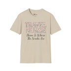 Travel T-shirt- " Travel Nurse: Home Is Where The Scrubs Are" Graphic Travel Nurse Tee