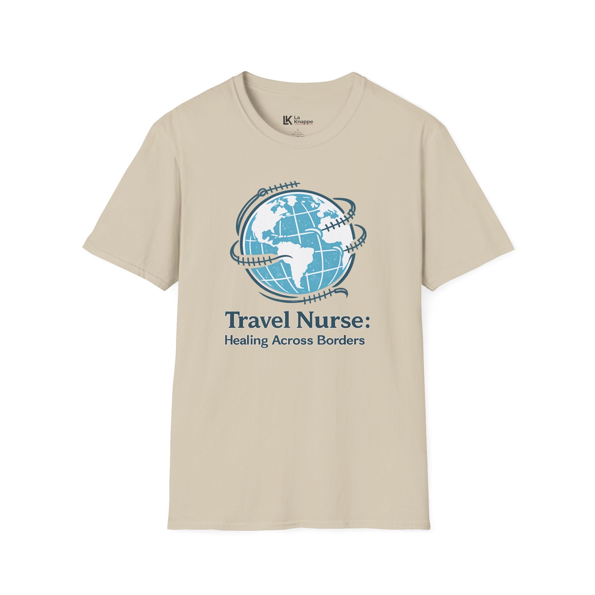 Healing Across Borders Tee for Travel Nurses