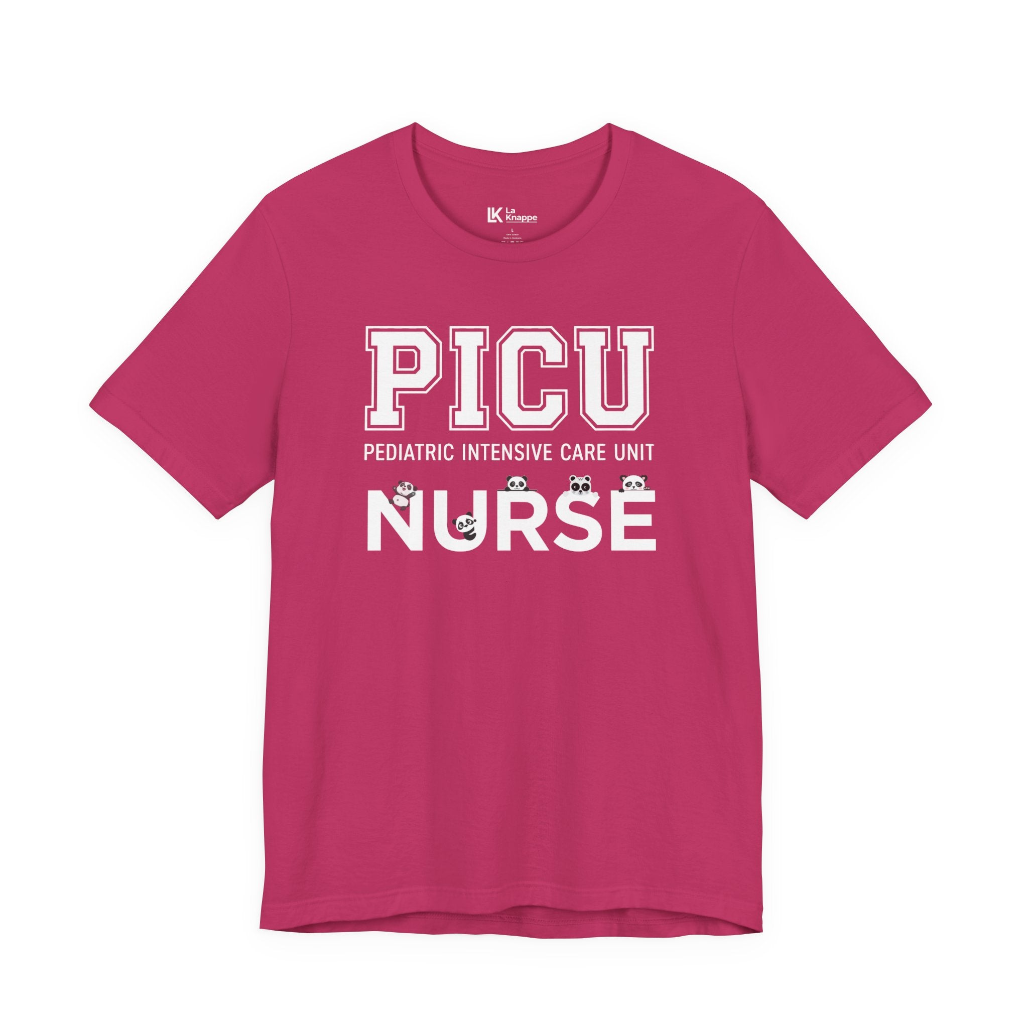 PICU Nurse T‑Shirt — Cute ICU Neonatal Nurse Tee (Baby Paw Icons)