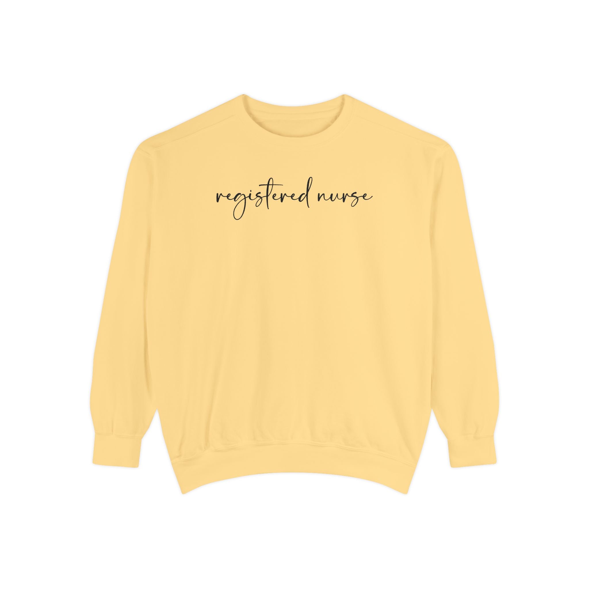 Registered Nurse Embroidered Script Sweatshirt
