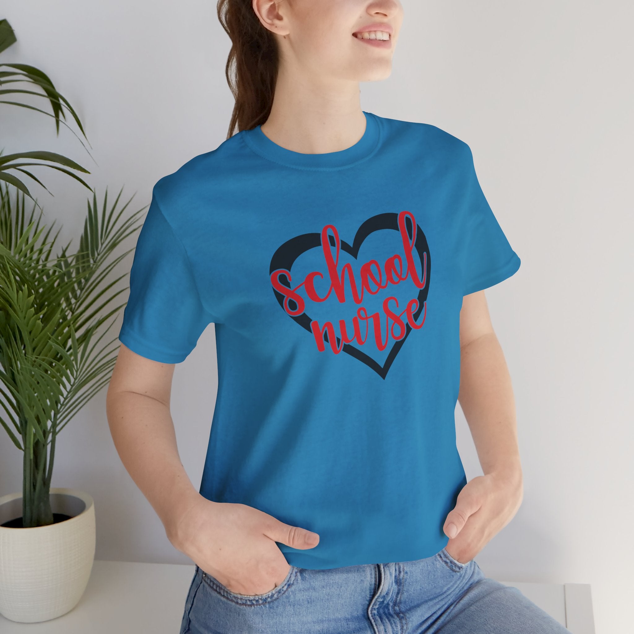 School Nurse Heart T-Shirt — Cute Teacher/Healthcare Appreciation Tee