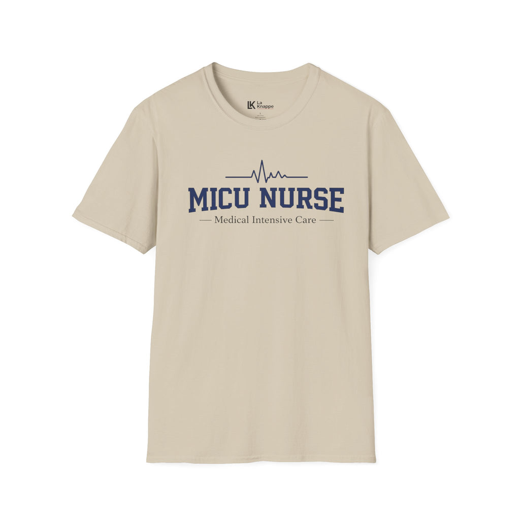 MICU Nurse T-Shirt — Medical Intensive Care Tee with Heartbeat Graphic