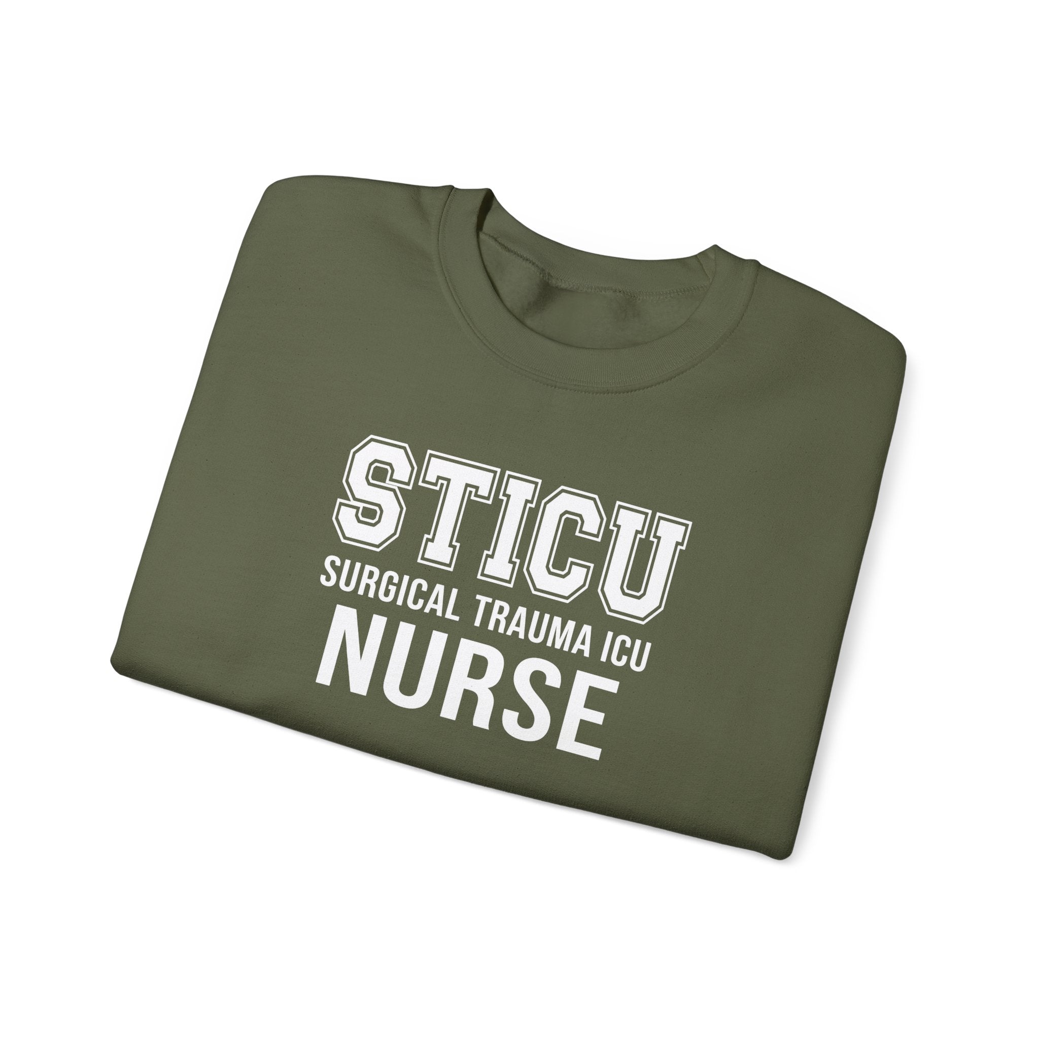 STICU Nurse Sweatshirt - Surgical Trauma ICU Crewneck for Nurses