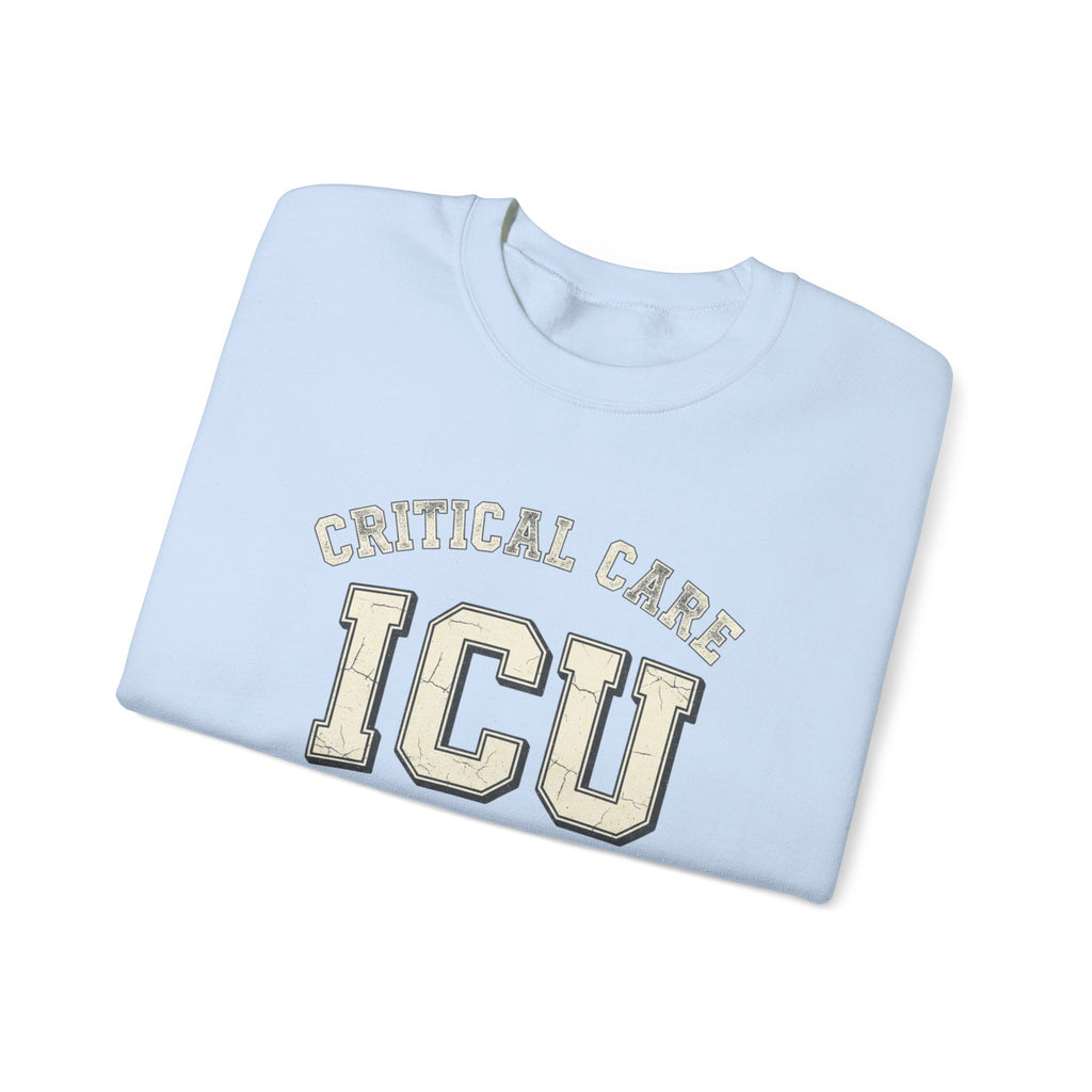 ICU Critical Care Crewneck Sweatshirt — "Tiny Changes, Big Consequences" Nurse/Doctor Gift