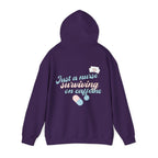 Nurse Hoodie — “Just a Nurse Surviving on Caffeine” Cute Medical Sweatshirt