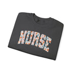 Nurse Floral Crewneck Sweatshirt