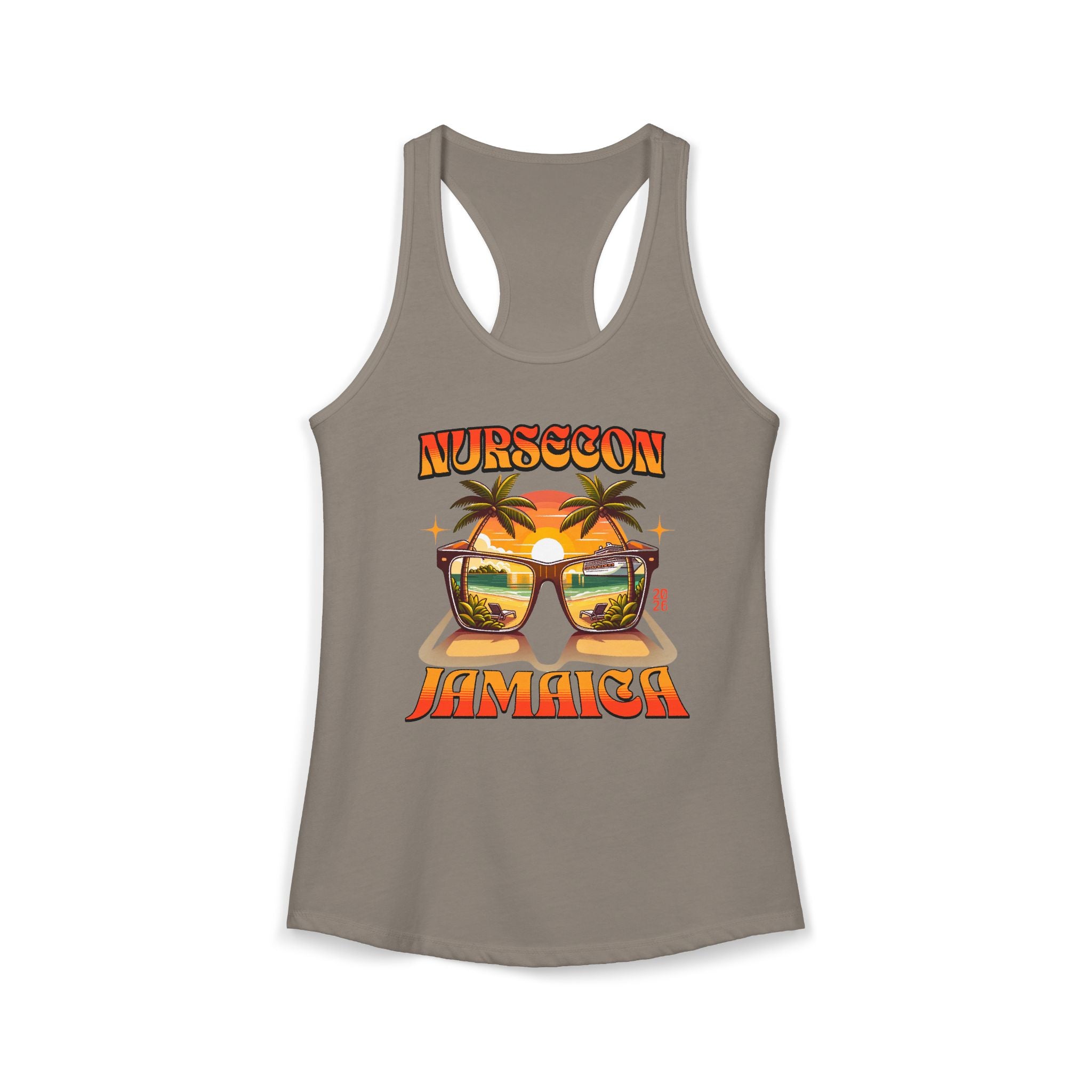 NurseCon Jamaica 2026 Nurse Cruise Trip Women's Ideal Racerback Tank