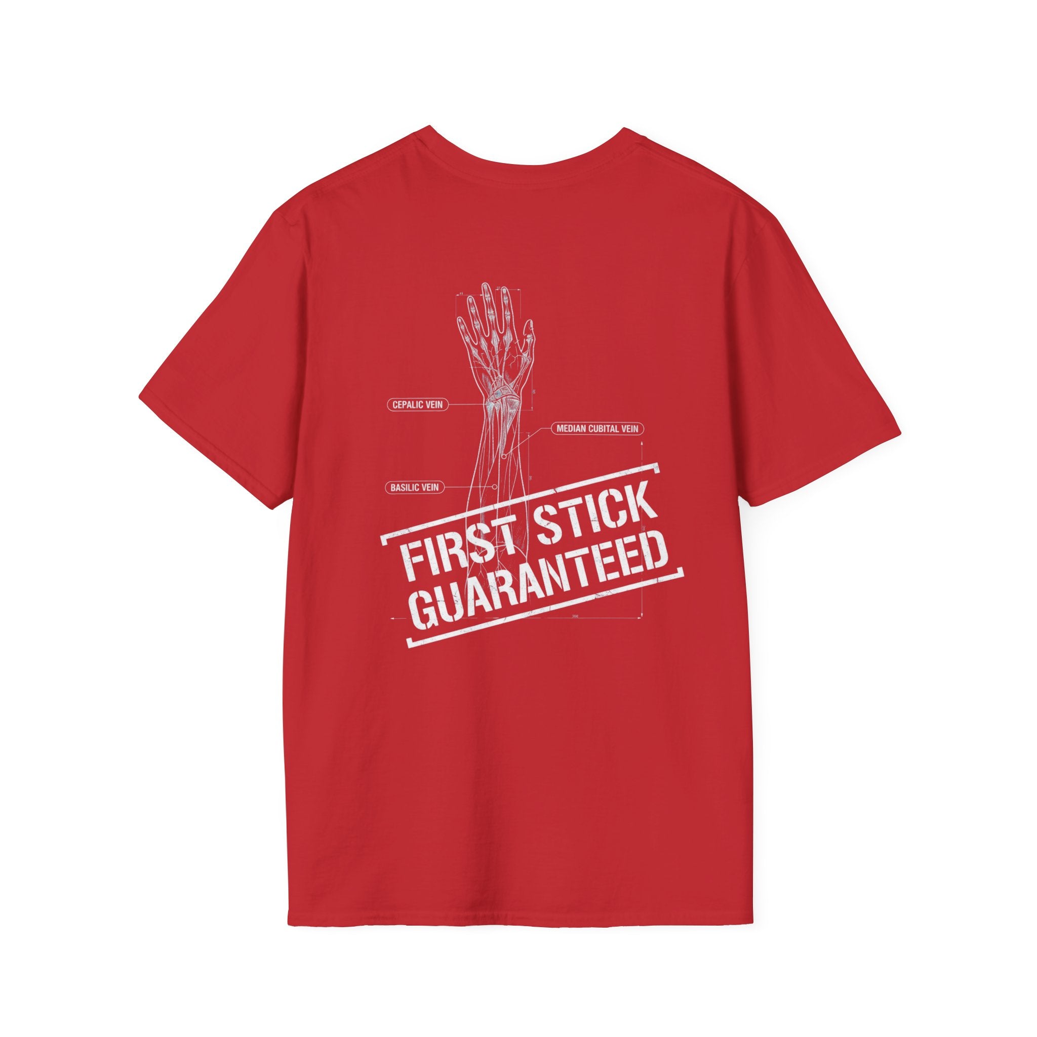 VAT Team T-Shirt — "First Stick Guaranteed" Vascular Access Tech Tee Vascular Nurse
