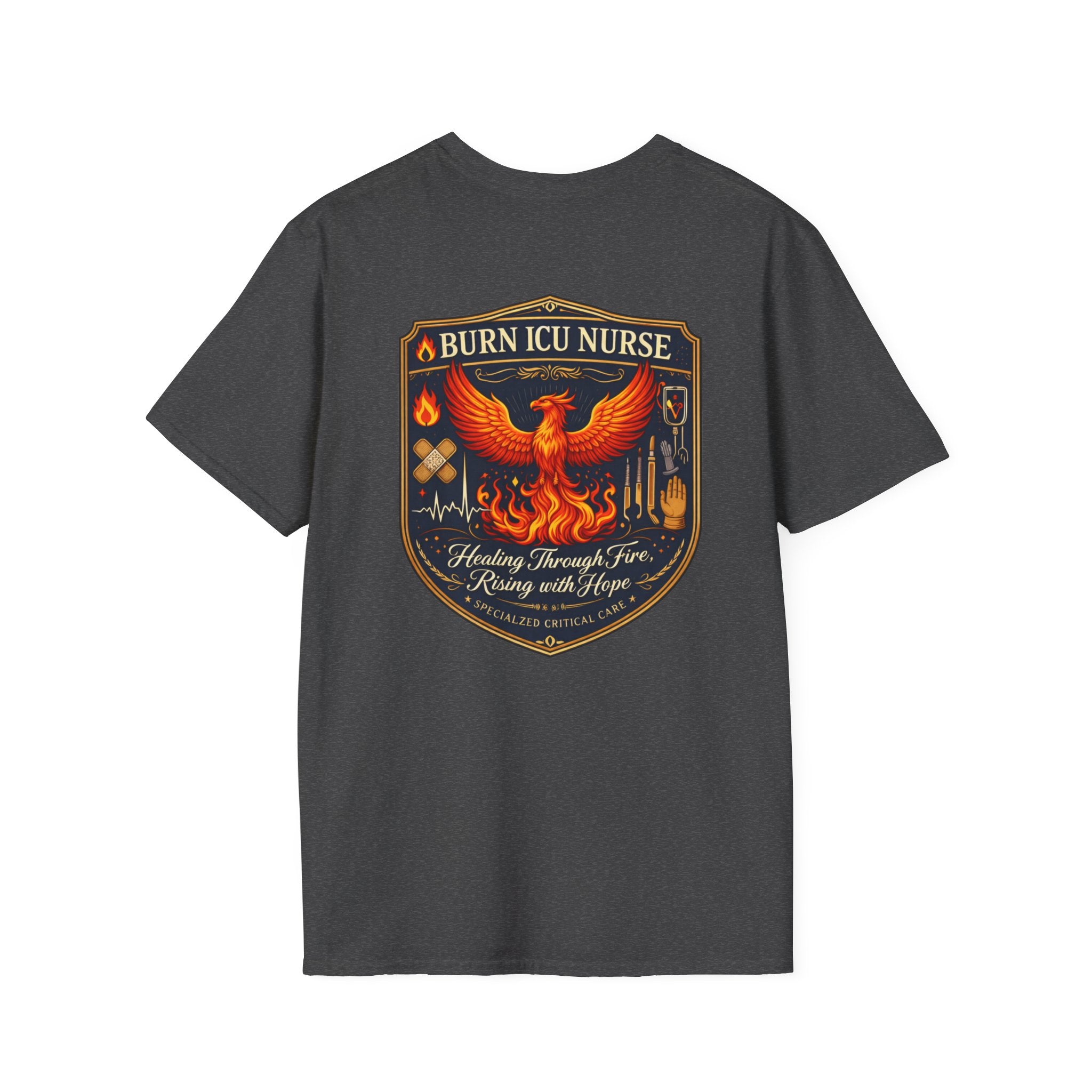 Burn ICU Nurse Tee Phoenix Graphic ICU Tee