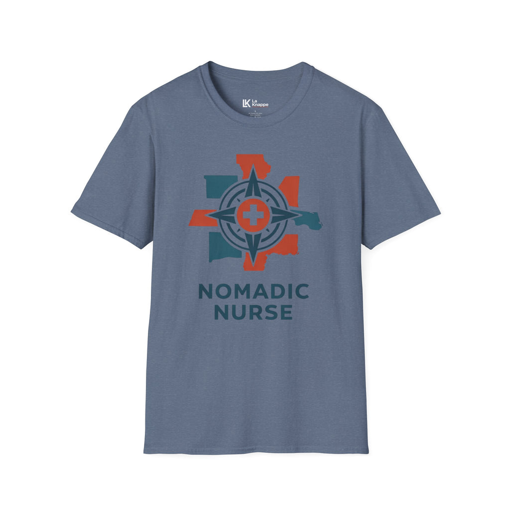 Nomadic Nurse Compass T-Shirt — Travel Nurse Adventure Medical Tee