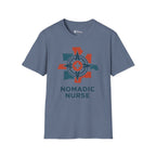 Nomadic Nurse Compass T-Shirt — Travel Nurse Adventure Medical Tee