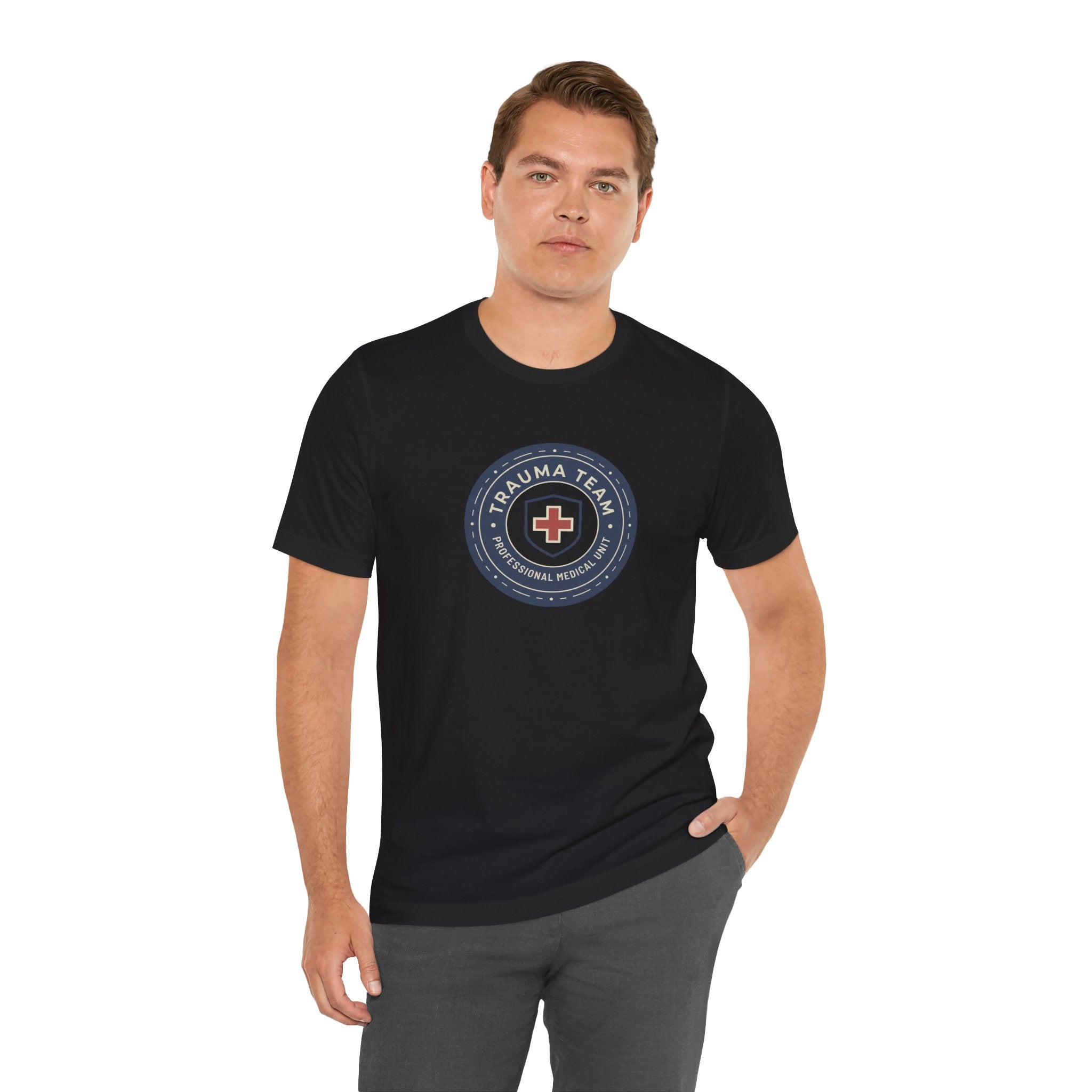 Trauma Team Medical T-Shirt — Emergency Responder Badge Tee TRAUMA NURSE T-SHIRT Trauma ED Nurse Clinical T-shirt