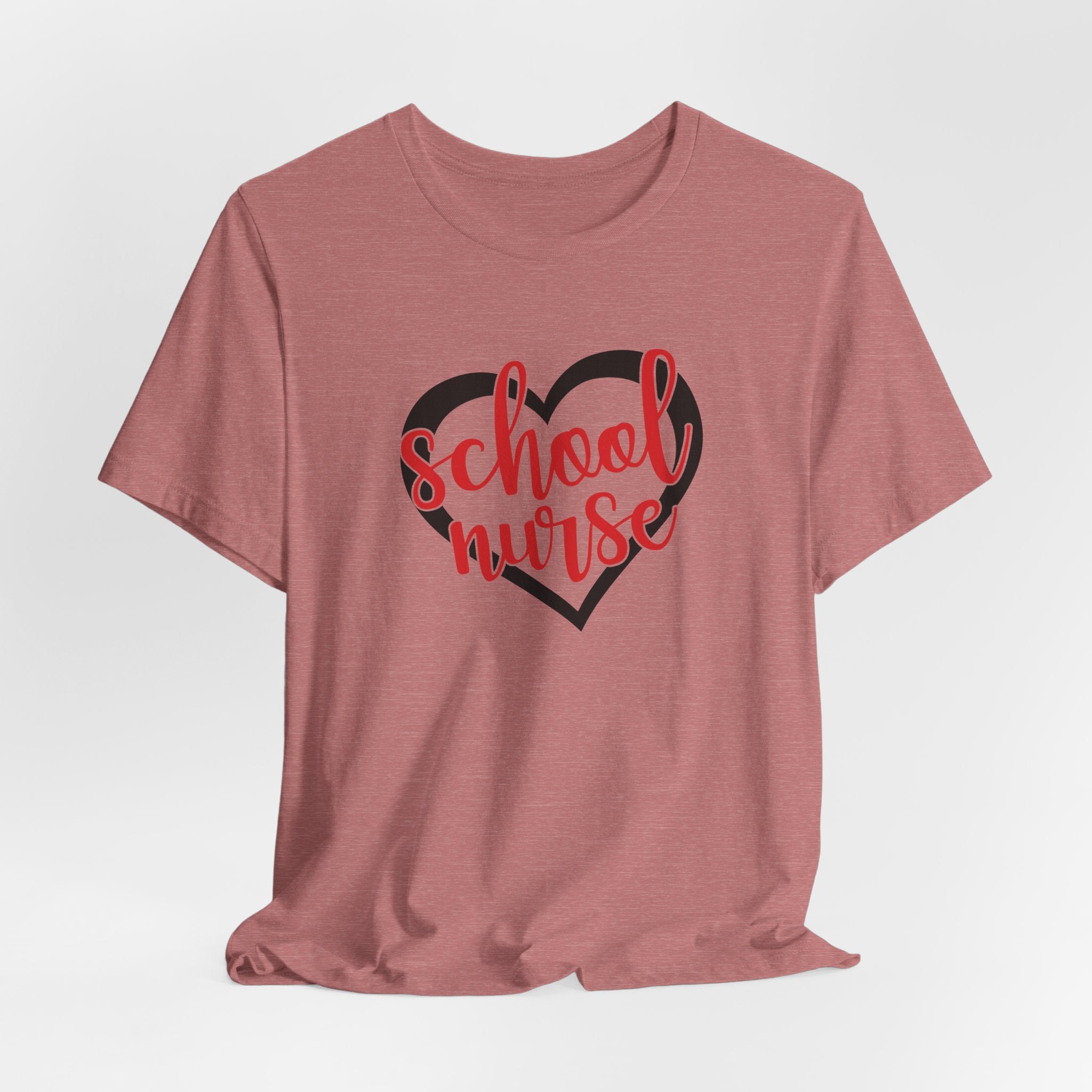 School Nurse Heart T-Shirt — Cute Teacher/Healthcare Appreciation Tee