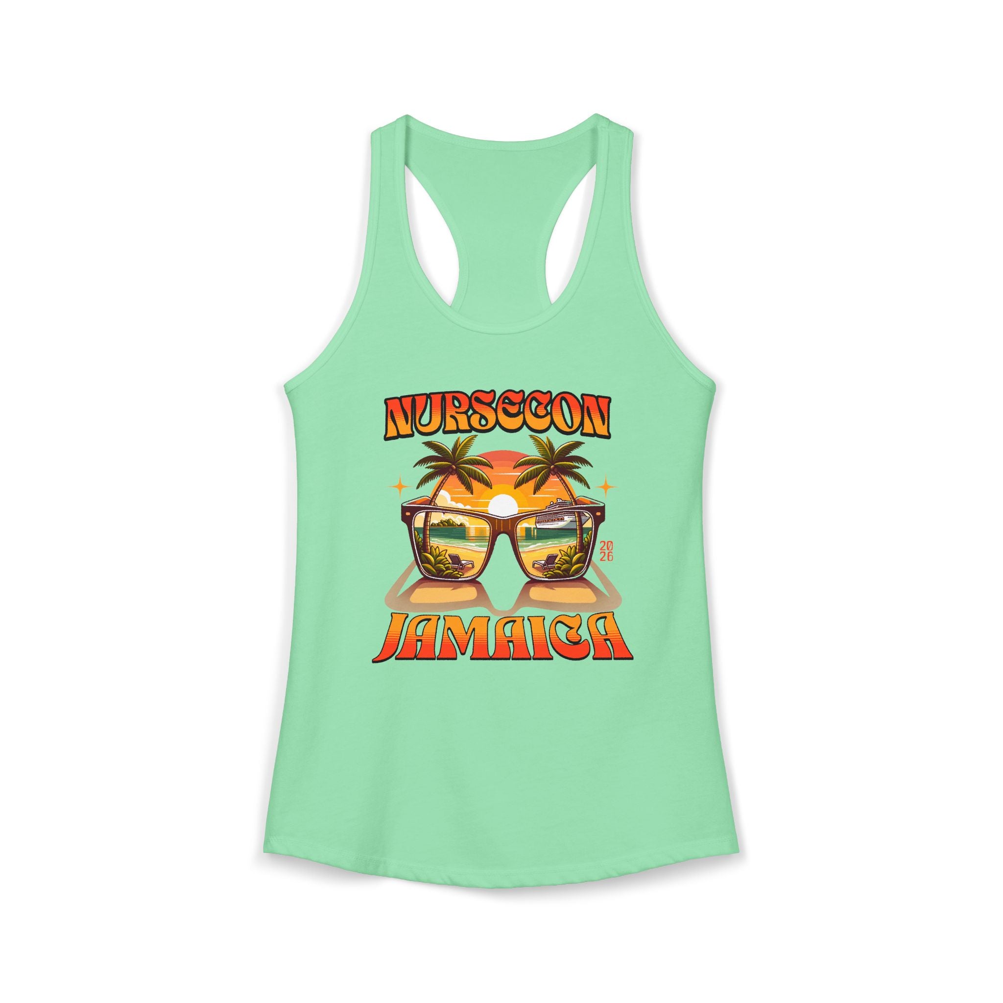 NurseCon Jamaica 2026 Nurse Cruise Trip Women's Ideal Racerback Tank