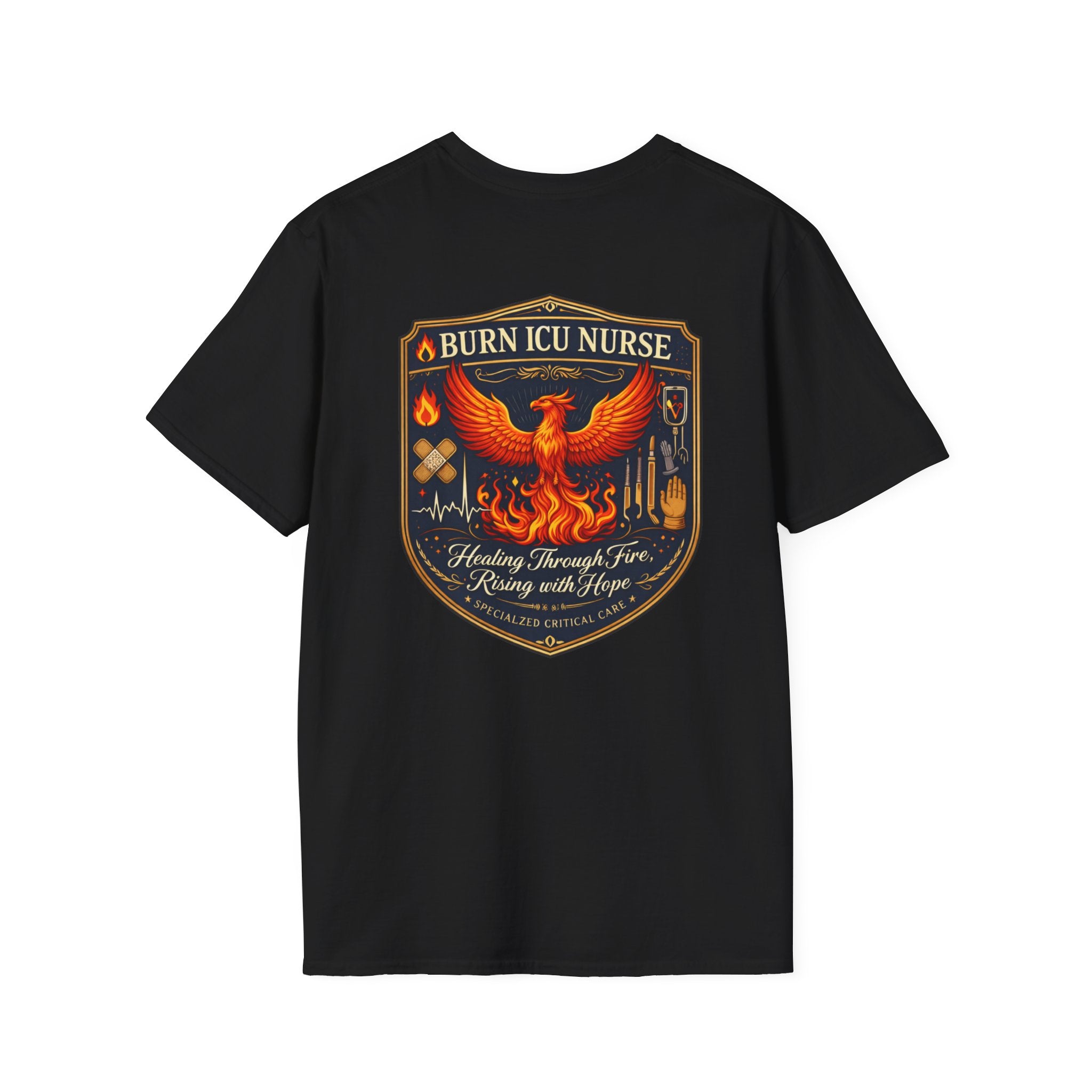 Burn ICU Nurse Tee Phoenix Graphic ICU Tee