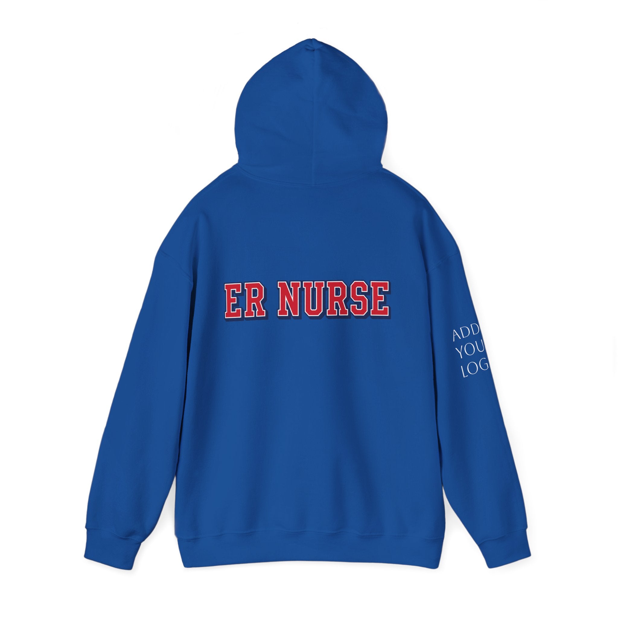 Custom ER Nurse Hoodie — Medical Team Support Pullover Add Your Logo