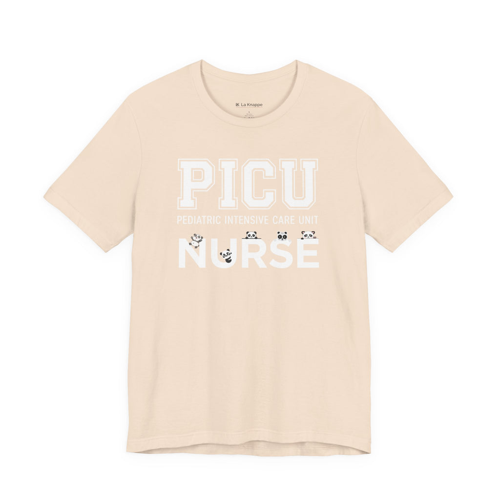 PICU Nurse T‑Shirt — Cute ICU Neonatal Nurse Tee (Baby Paw Icons)