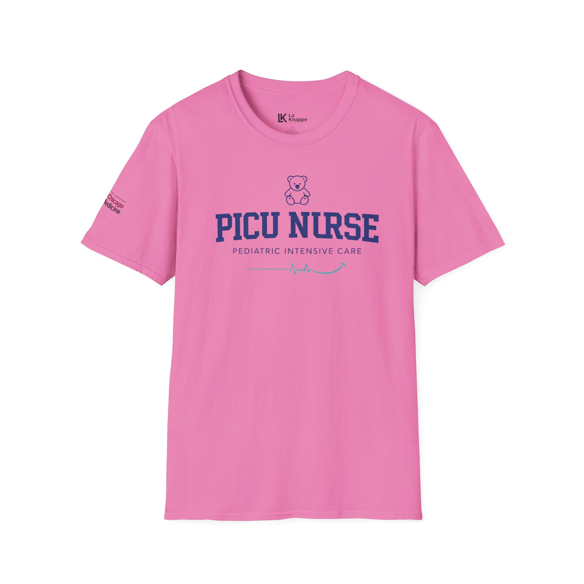 PICU Nurse T-Shirt — Pediatric Intensive Care Nurse Tee Bear Graphic T-Shirts