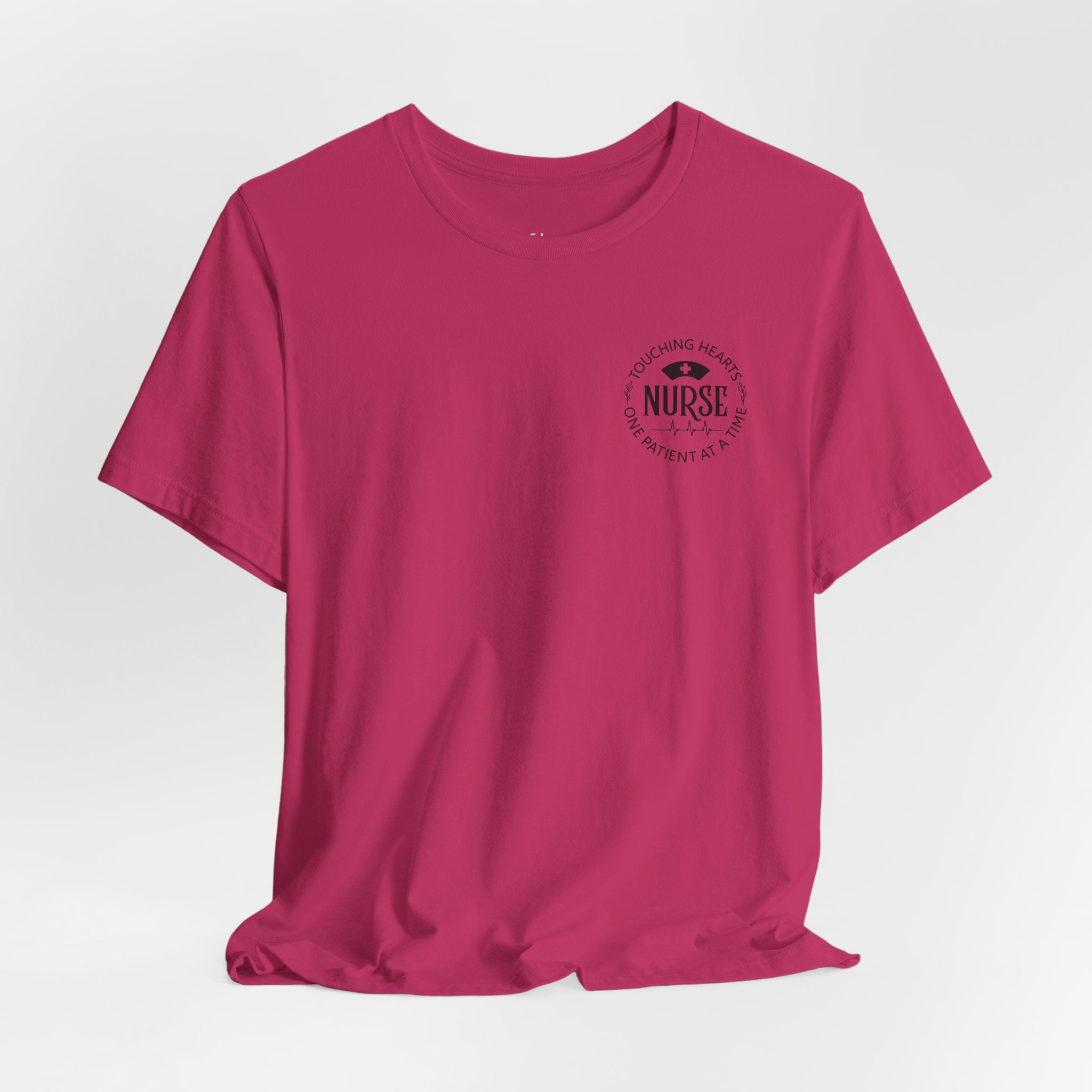 Nurse Heartbeat Logo Tee — 'Proud To Be A Nurse' Short Sleeve Shirt