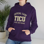 TICU Critical Care Hoodie - Level One Trauma Sweatshirt for Nurses & ICU Staff