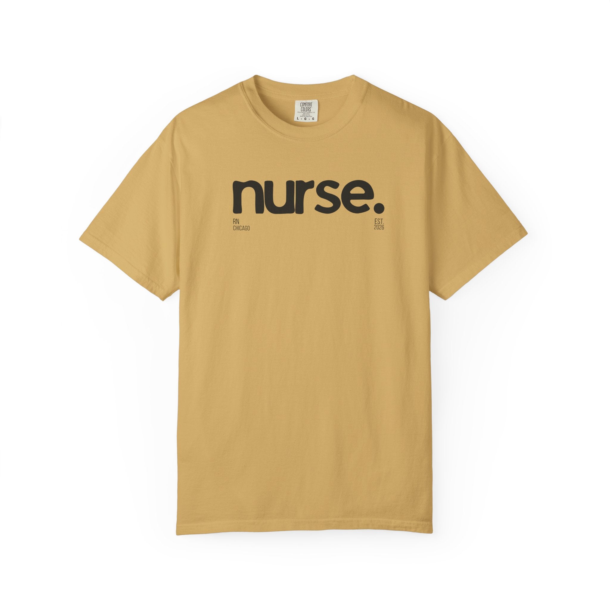 Nurse Chicago Graphic Tee — 'nurse.' Minimalist Medical T‑Shirt