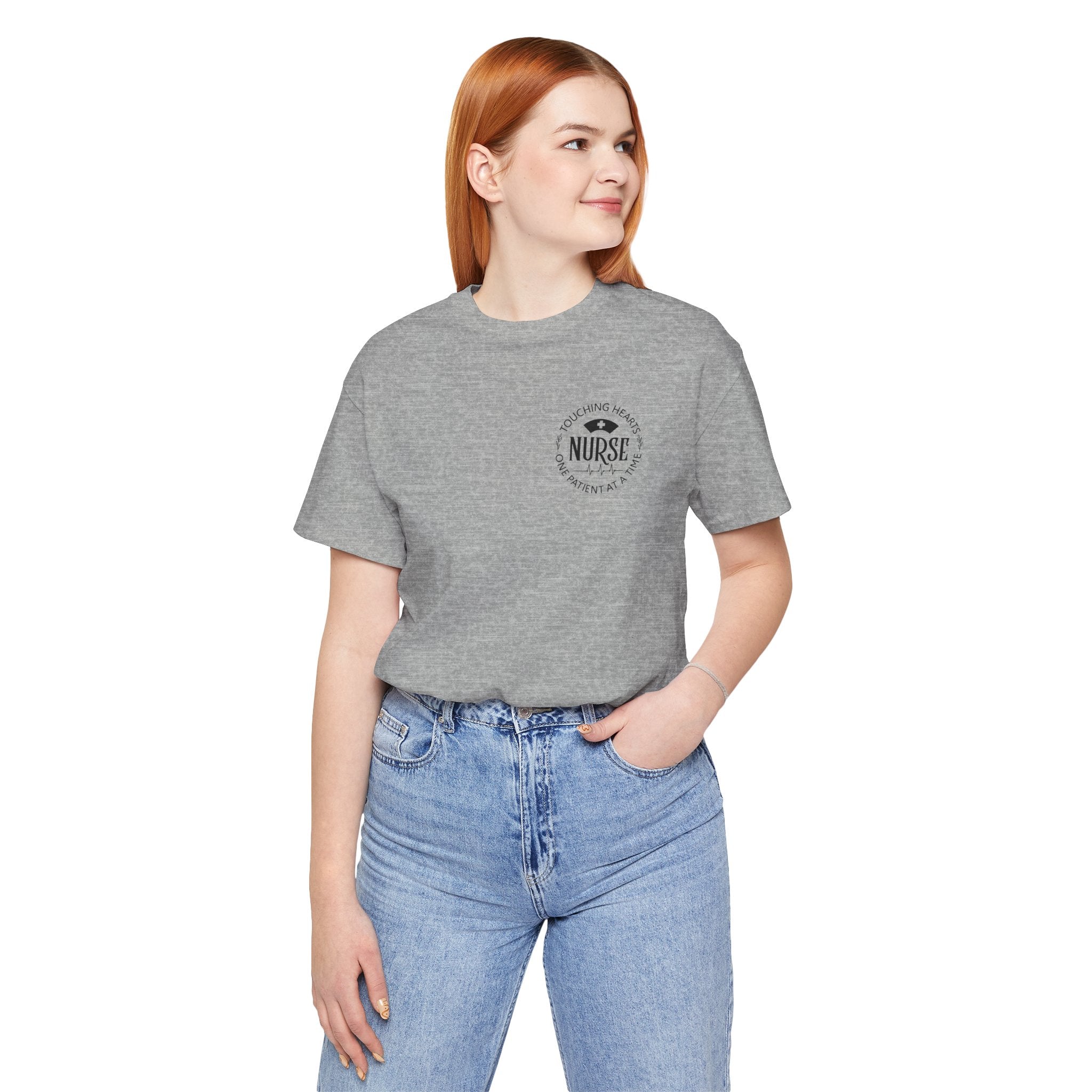 Nurse Heartbeat Logo Tee — 'Proud To Be A Nurse' Short Sleeve Shirt