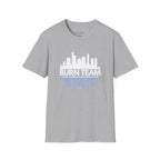 Burn Team T-shirt for Nurses- minimalist, stylish tee on-shift or off duty.
