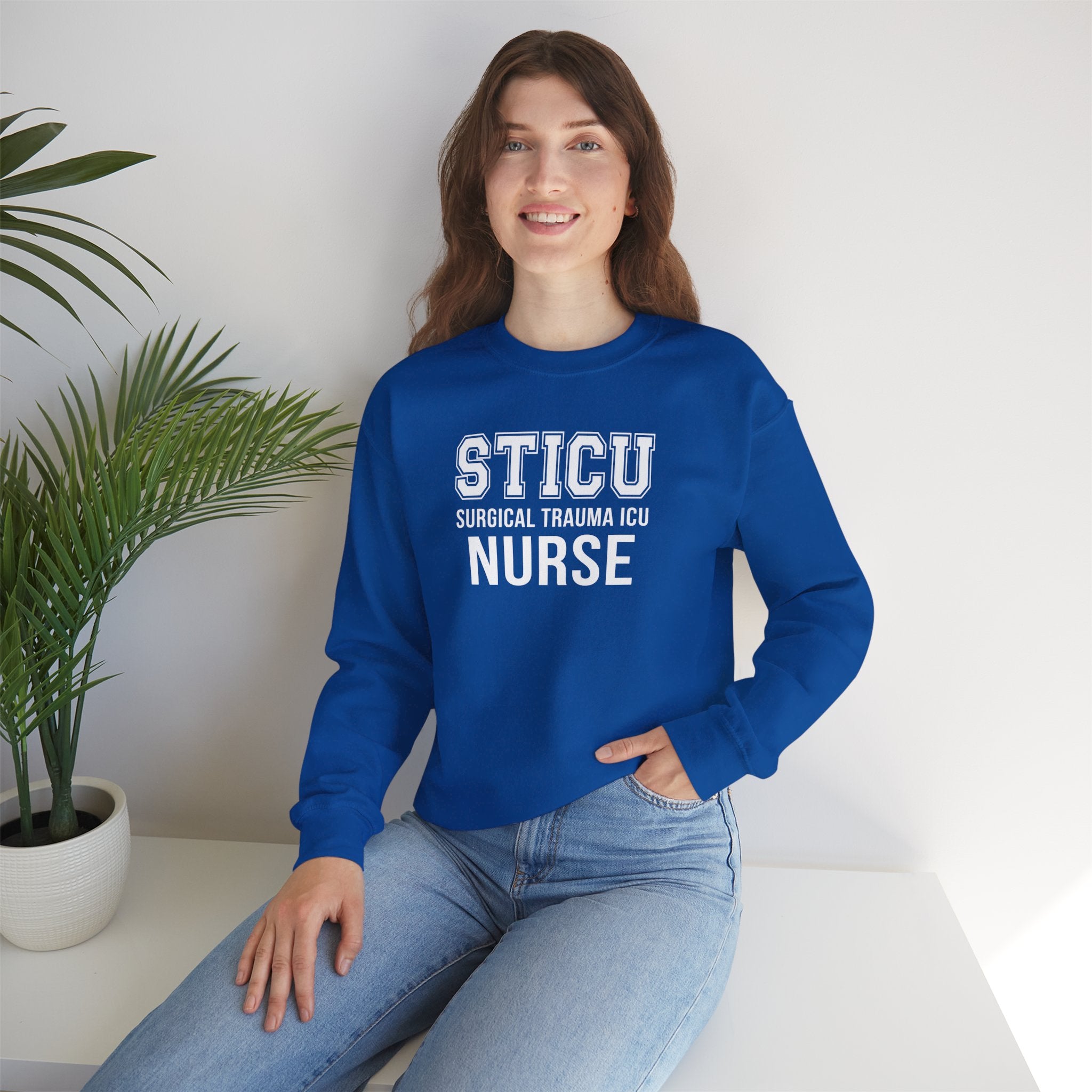 STICU Nurse Sweatshirt - Surgical Trauma ICU Crewneck for Nurses