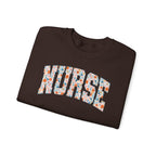 Nurse Floral Crewneck Sweatshirt