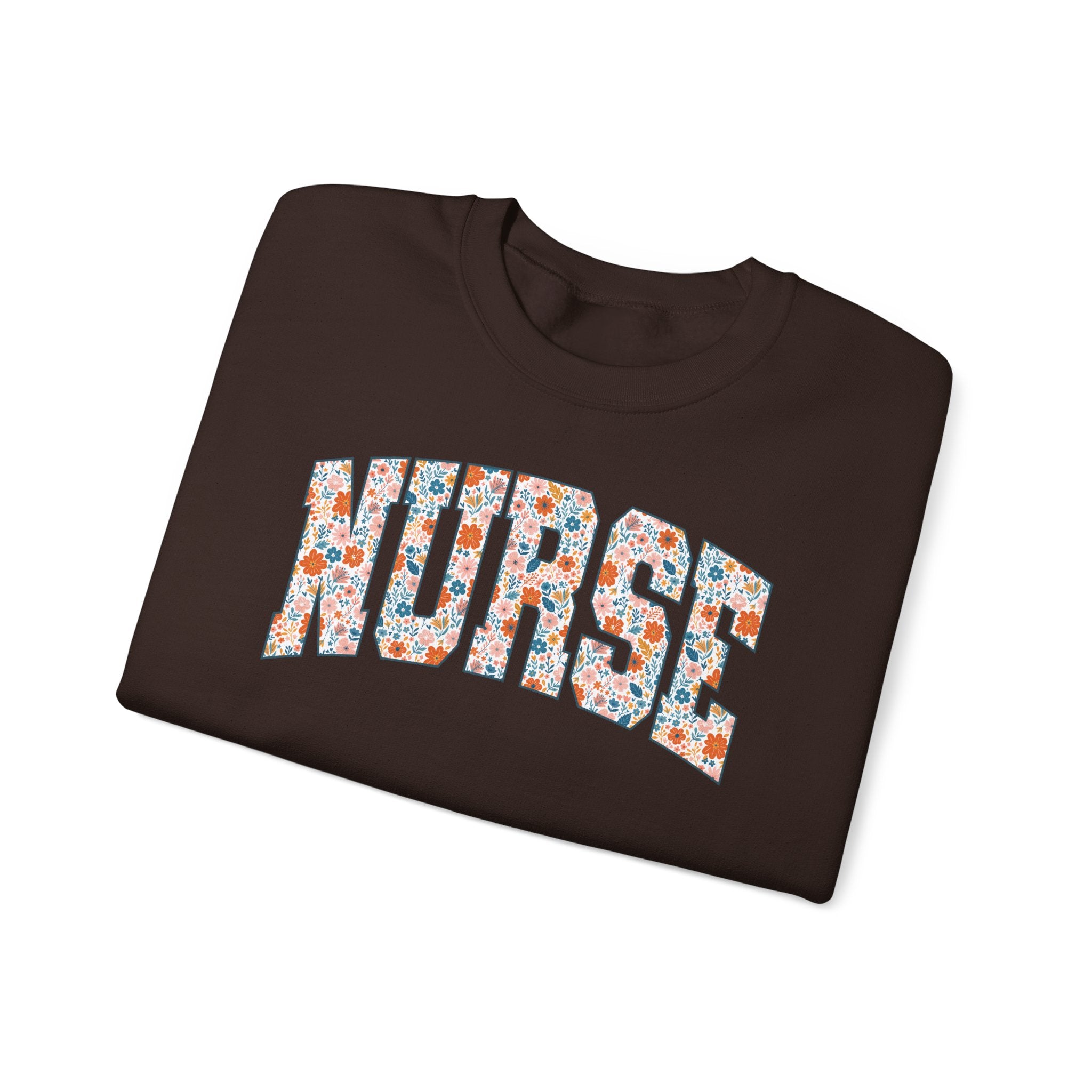 Nurse Floral Crewneck Sweatshirt