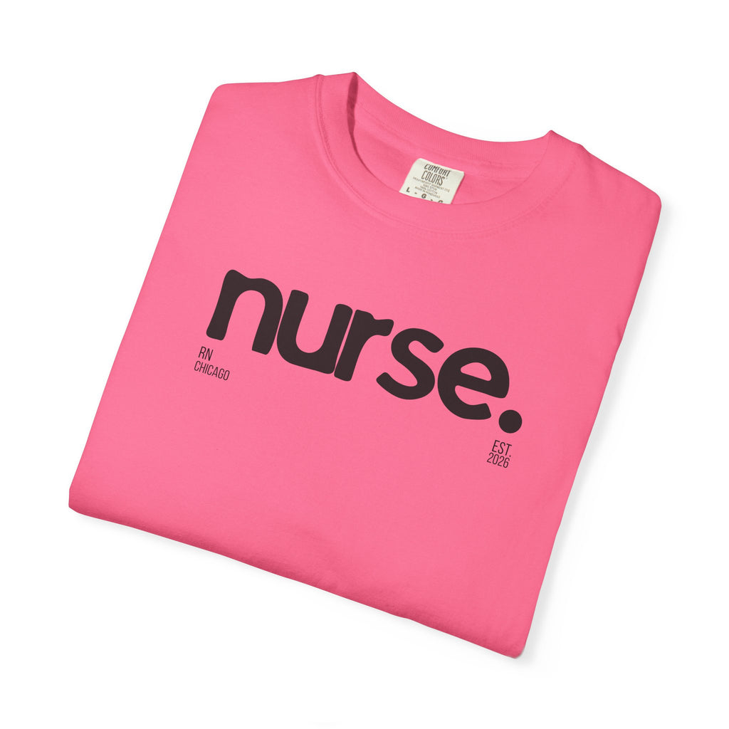 Nurse Chicago Graphic Tee — 'nurse.' Minimalist Medical T‑Shirt
