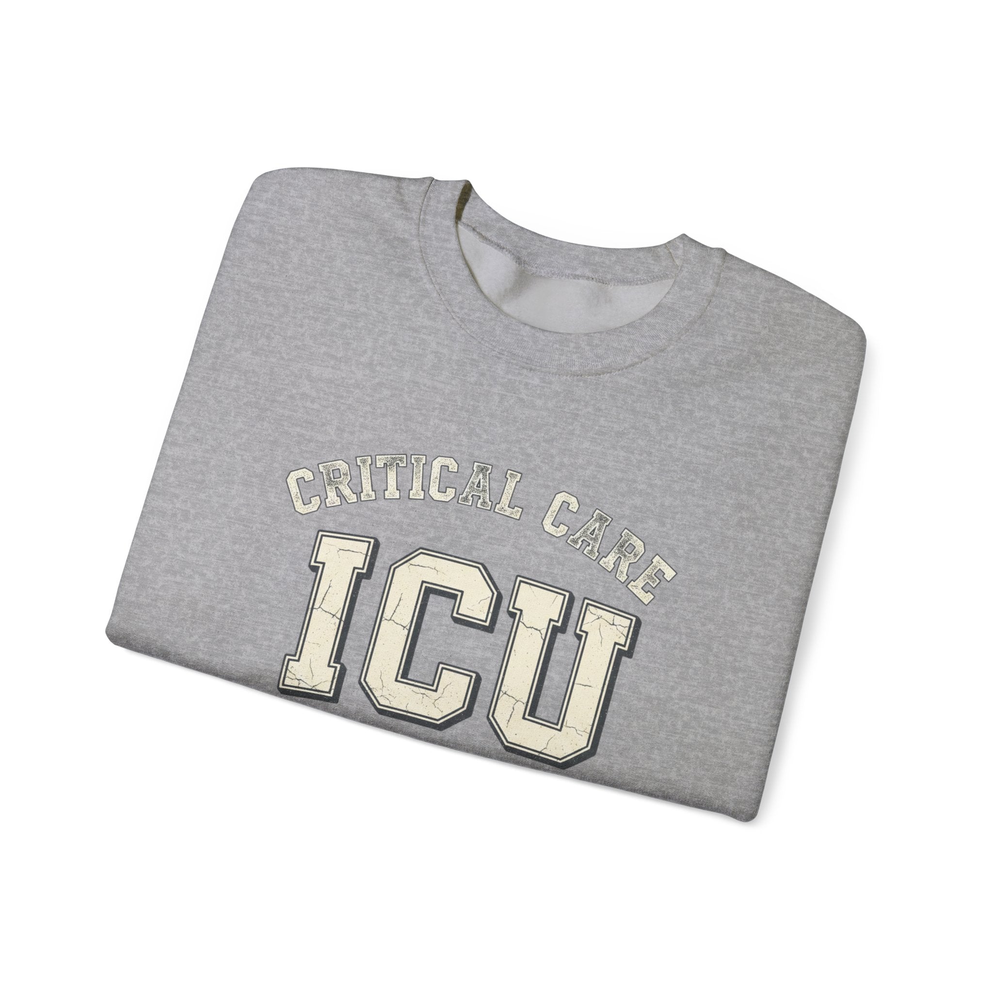 ICU Critical Care Crewneck Sweatshirt — "Tiny Changes, Big Consequences" Nurse/Doctor Gift