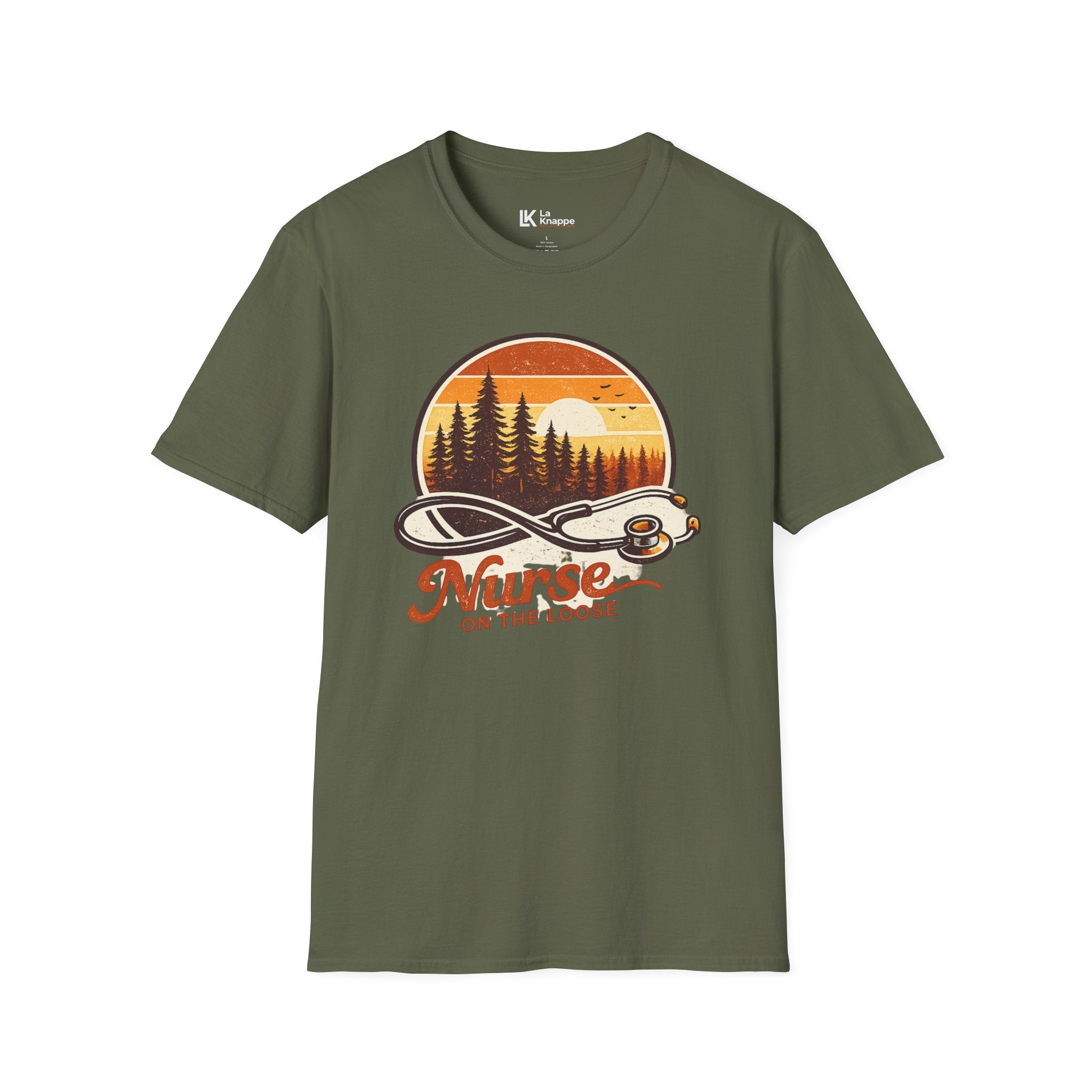Travel RN T-Shirt – "Nurse On The Loose" Graphic Tee