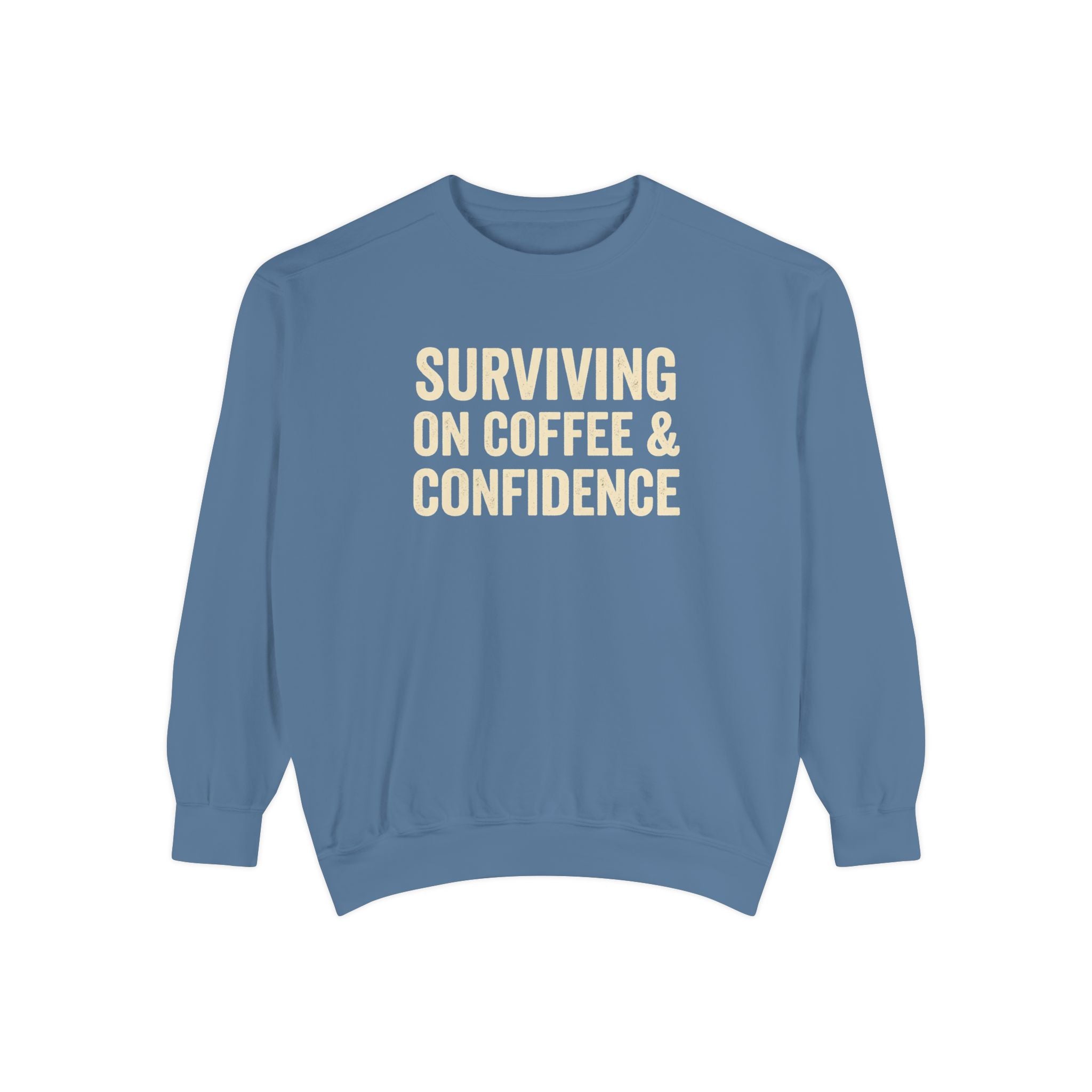 Surviving on Coffee & Confidence Nurse Sweatshirt – Nursing Student Gift, RN Life, Coffee Lover Nurse Apparel
