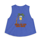 Nurse Conference Cruise Trip Crop Top — "Stat: to The Lido Deck" Tropical Palm & Drink Graphic Nurse T- Shirt