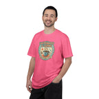 Caffeinated & Caring Nurse T‑Shirt — Retro Coffee Nursing Tee