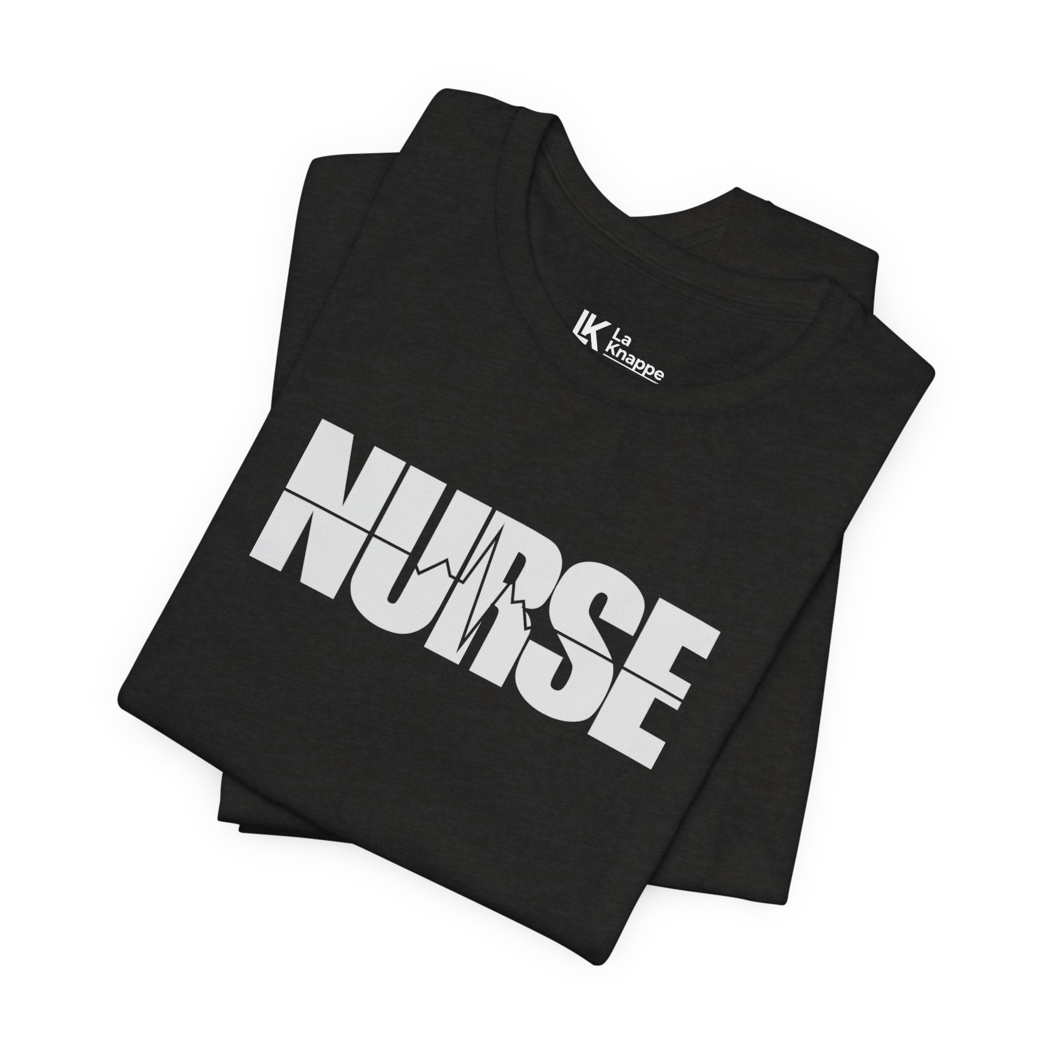 Nurse Graphic Tee — Bold 'NURSE' White Logo Shirt for Healthcare Heroes Nurse Gift Student Nurse