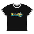 Women's Ringer Tee NurseCon Nurse Cruise T-Shirt - Crop Tee