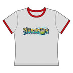 Women's Ringer Tee NurseCon Nurse Cruise T-Shirt - Crop Tee